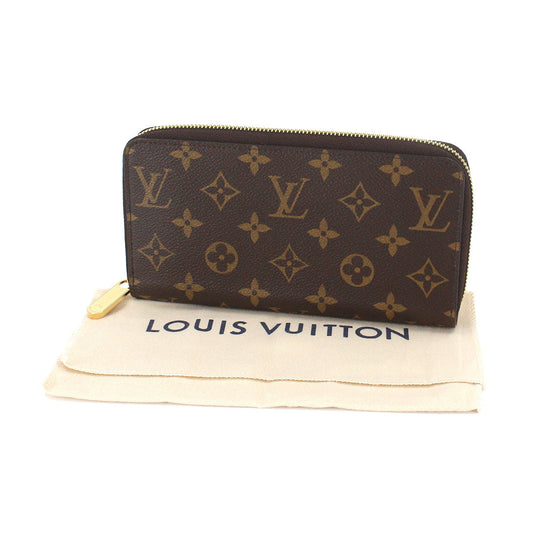 Louis Vuitton Monogram Zippy Round Zipper Long Wallet Brown