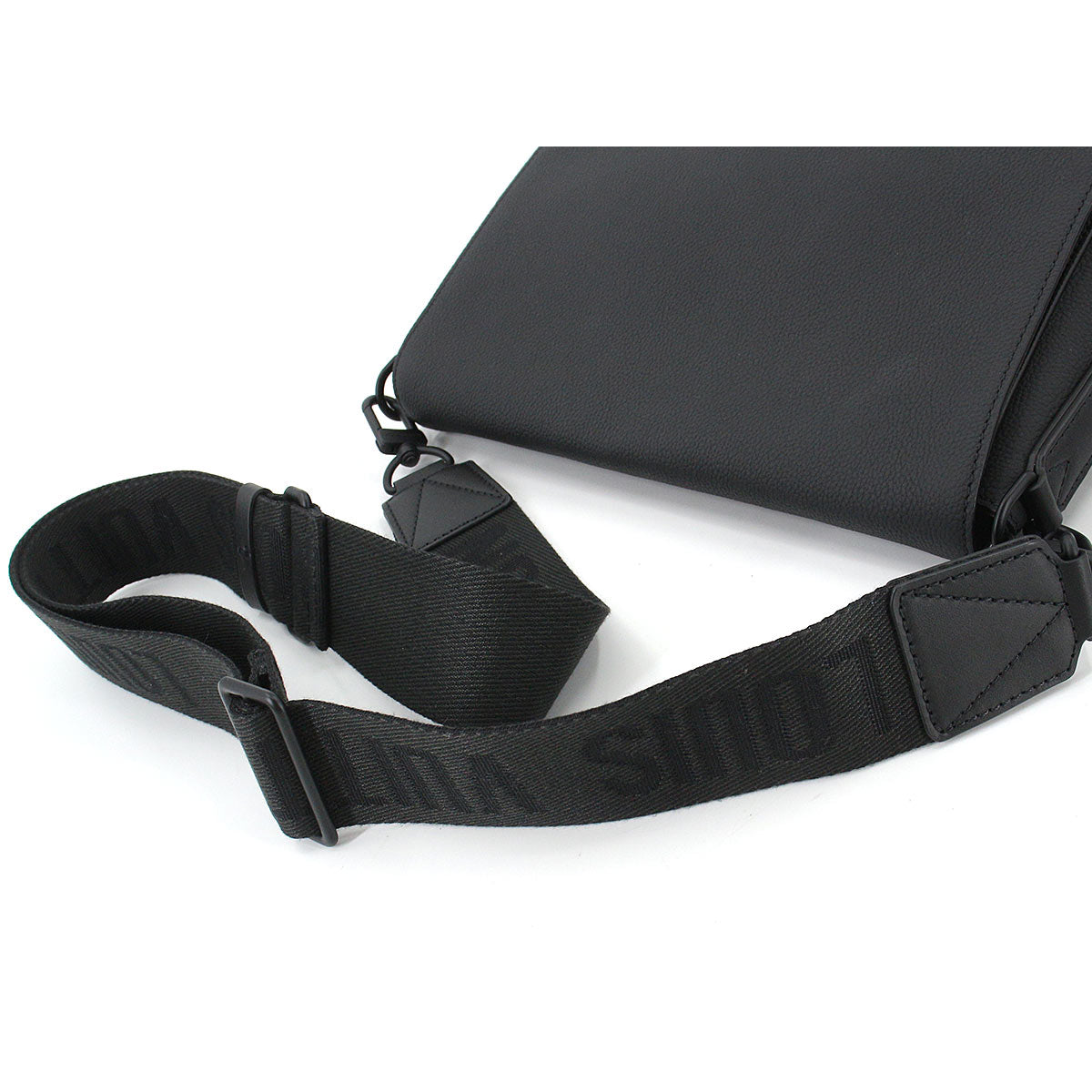 Louis Vuitton Aerogram Takeoff Messenger Shoulder Bag Leather Black