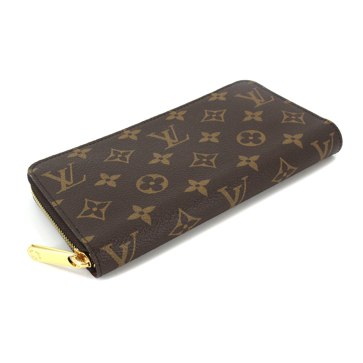 Louis Vuitton Monogram Zippy Wallet Round Zipper Long Brown