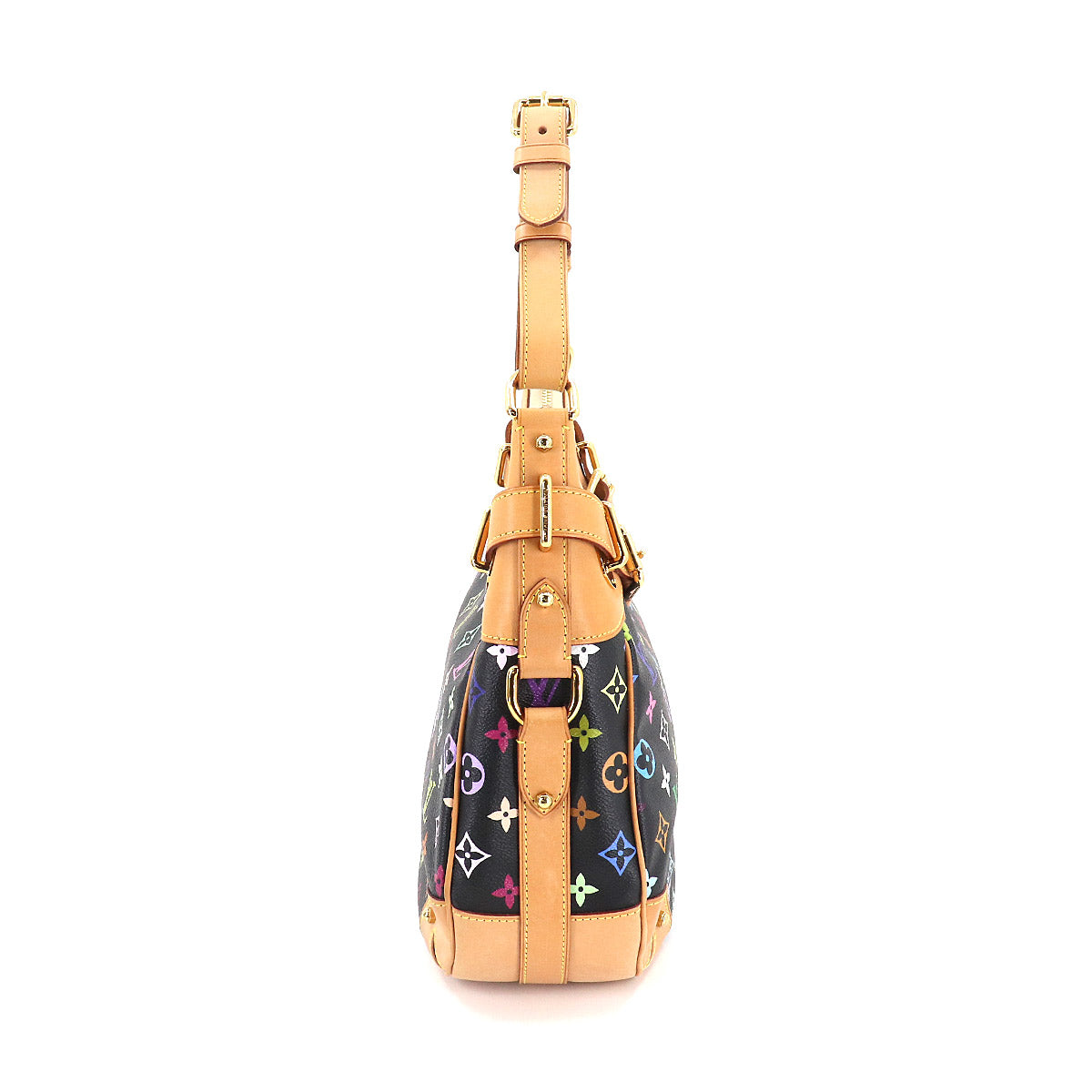 Louis Vuitton Monogram Multicolor Greta Shoulder Bag Noir Black