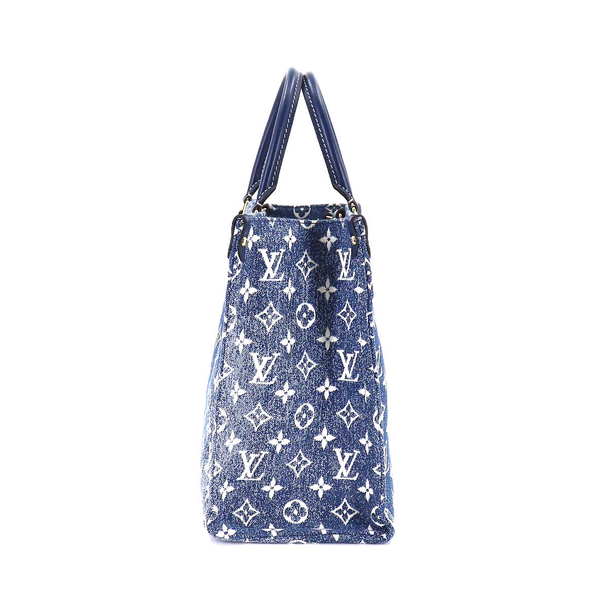Louis Vuitton Monogram Jacquard Denim Onthego MM 2way Tote Shoulder Bag