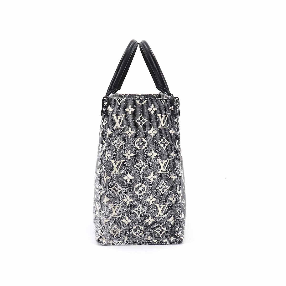 Louis Vuitton Monogram Jacquard Denim On The Go MM 2way Tote Bag
