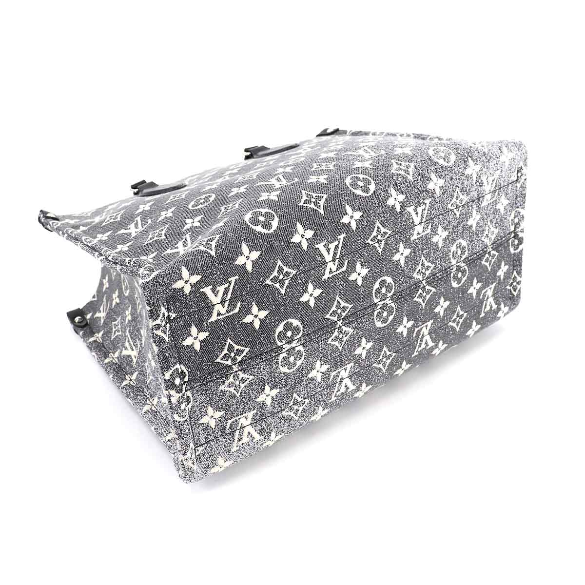 Louis Vuitton Monogram Jacquard Denim On The Go MM 2way Tote Bag