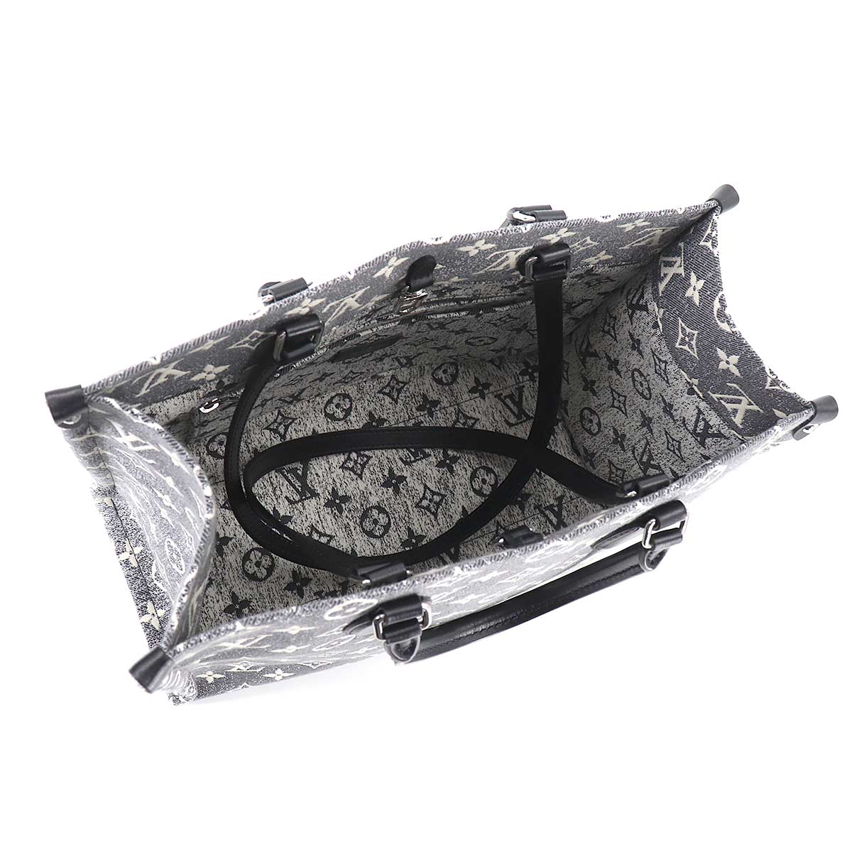 Louis Vuitton Monogram Jacquard Denim On The Go MM 2way Tote Bag