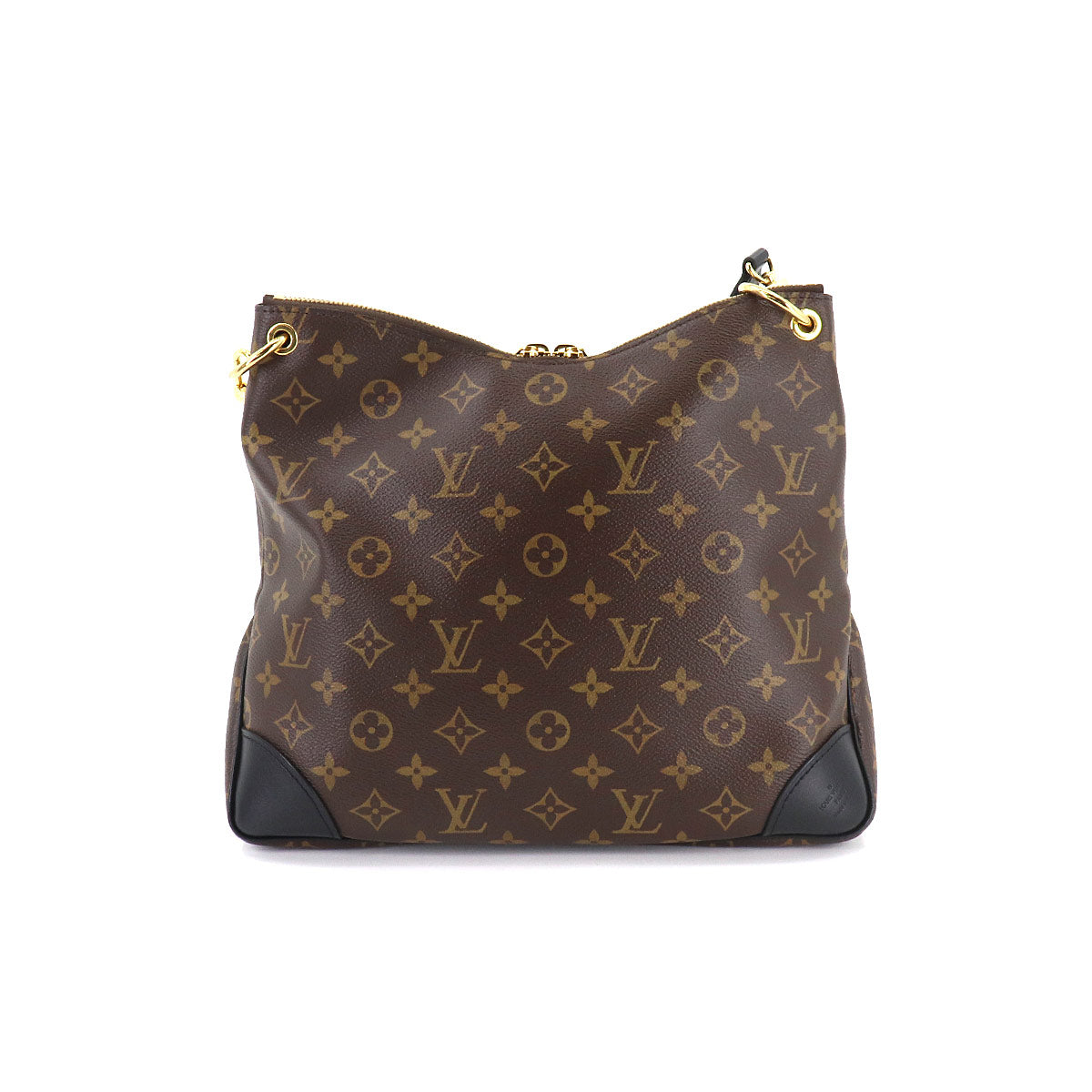 Louis Vuitton Monogram Odeon NM MM Shoulder Bag Brown Noir Crossbody