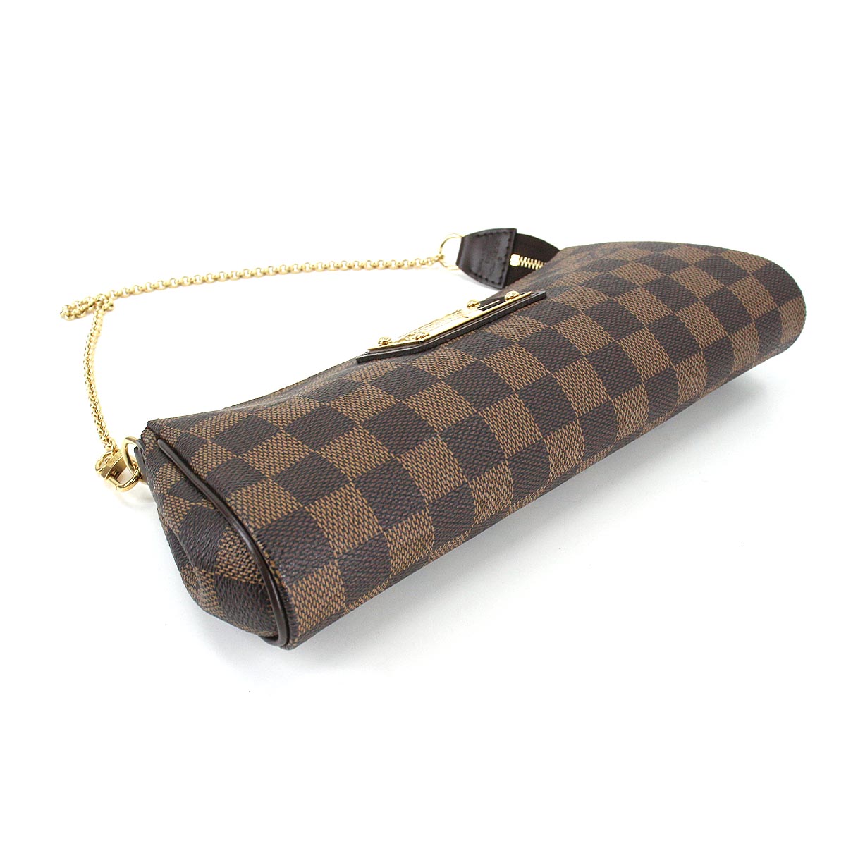 Louis Vuitton Damier Eva 2way Hand Shoulder Bag Ebene Brown