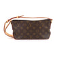 Louis Vuitton Monogram Trotter Shoulder Bag Brown