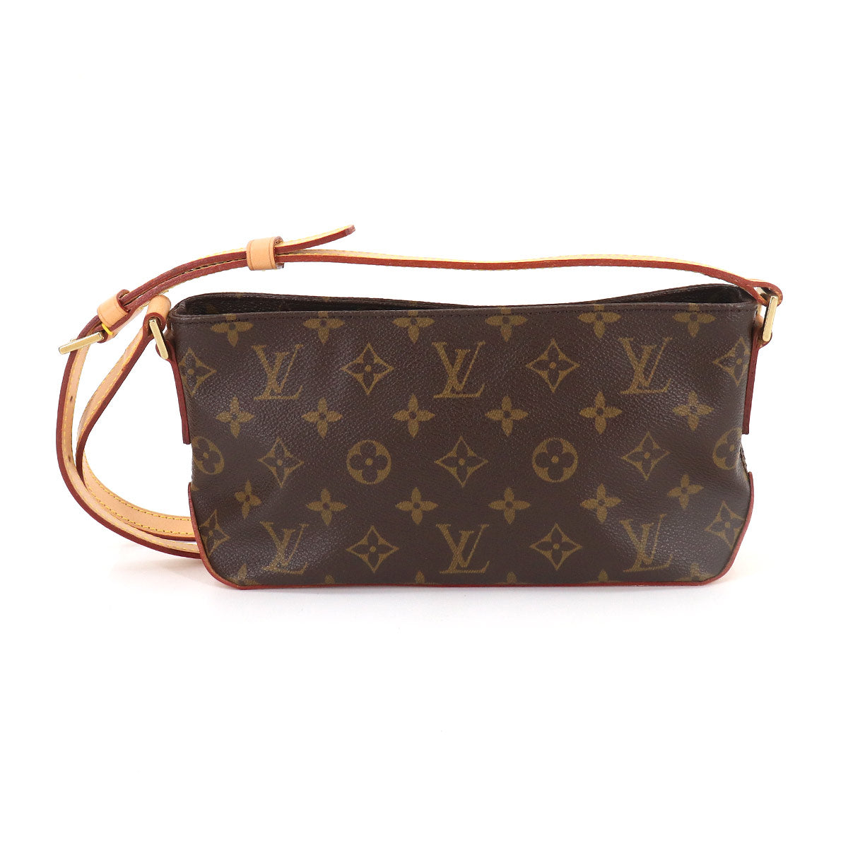 Louis Vuitton Monogram Trotter Shoulder Bag Brown