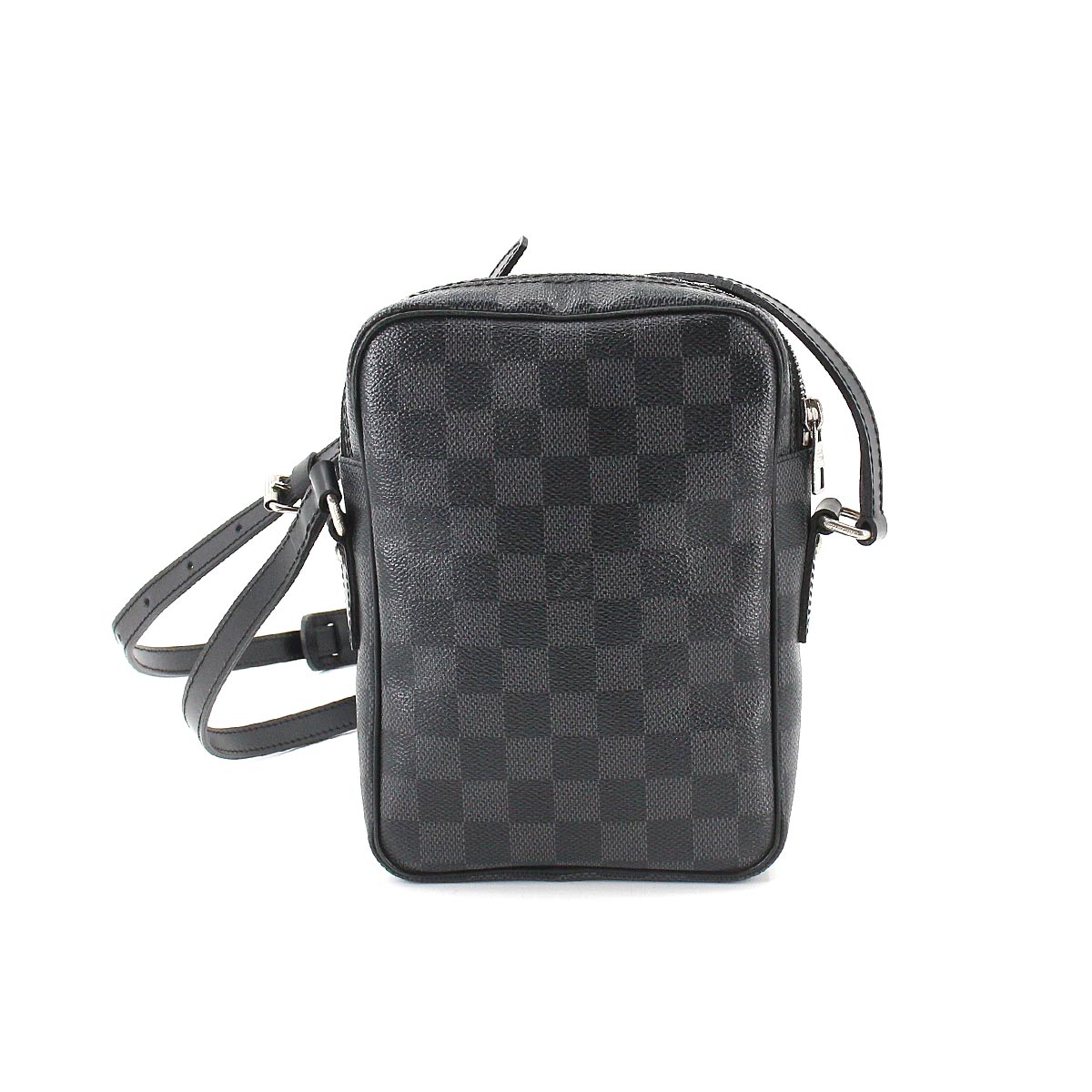 Louis Vuitton Damier Graphite Rem Shoulder Bag Black Gray