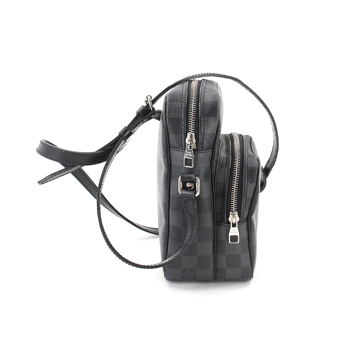 Louis Vuitton Damier Graphite Rem Shoulder Bag Black Gray