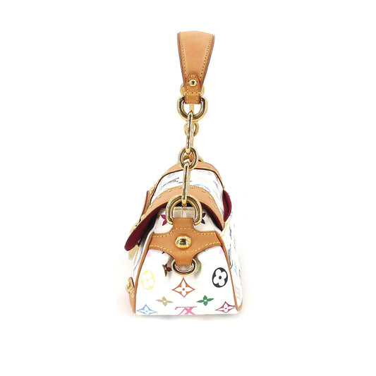 Louis Vuitton Monogram Multicolor Marilyn Hand Bag Leather Bronze White