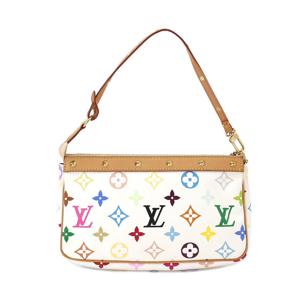 Louis Vuitton Monogram Multicolor Pochette Accessoire Hand Bag Bron