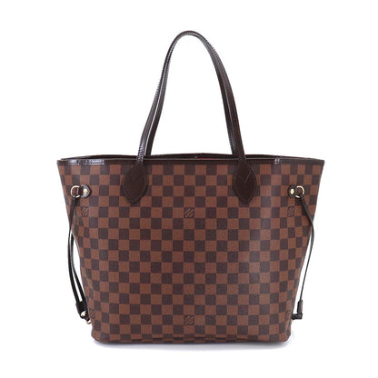 Louis Vuitton Damier Neverfull MM Tote Bag Ebene Brown