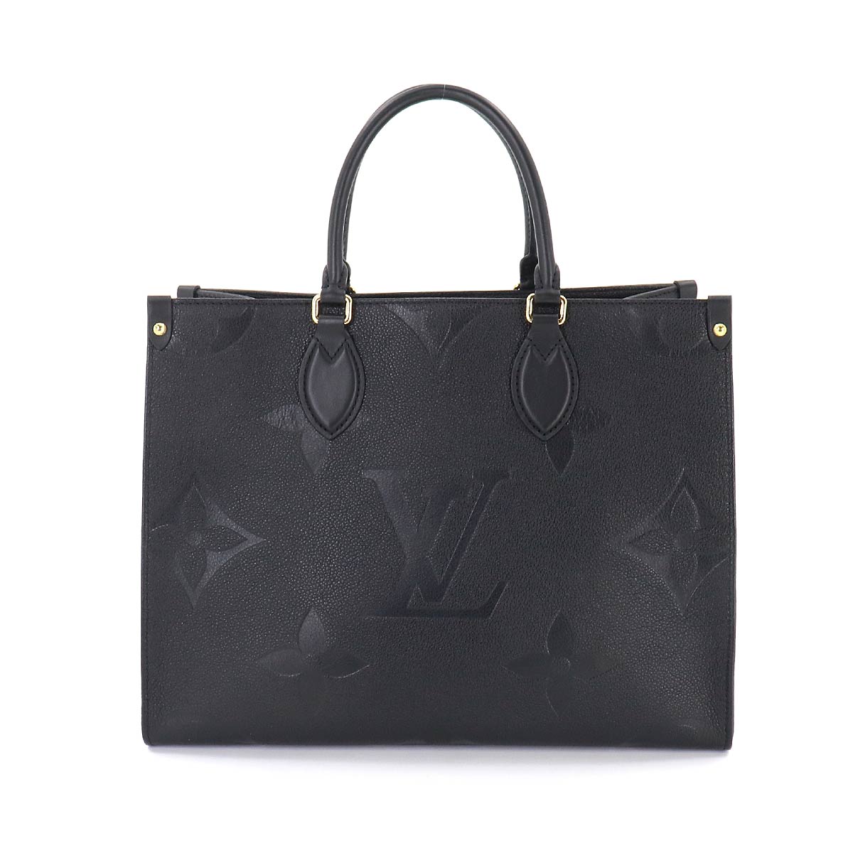 Louis Vuitton Monogram Implant Onthego MM 2way Tote Bag Noir