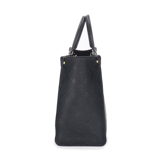 Louis Vuitton Monogram Implant Onthego MM 2way Tote Bag Noir