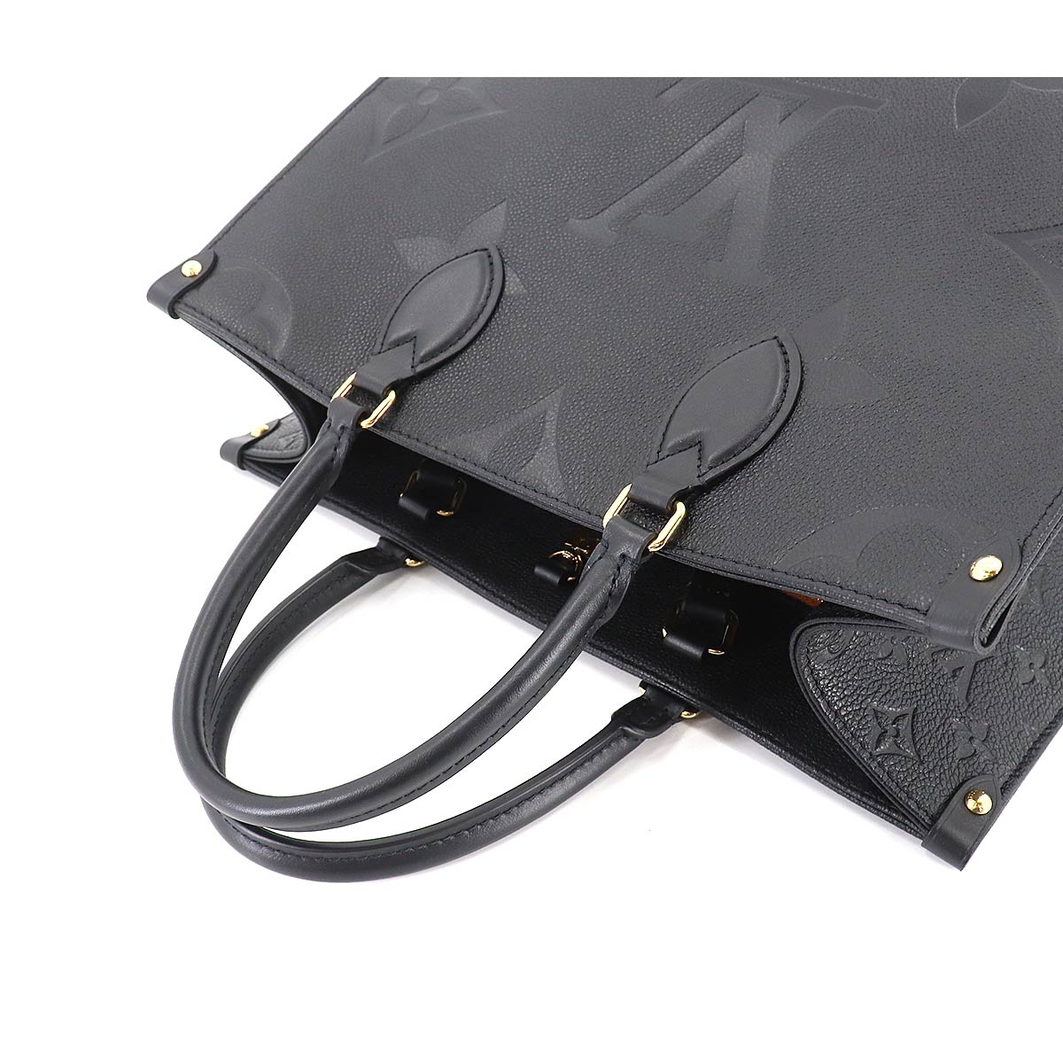 Louis Vuitton Monogram Implant Onthego MM 2way Tote Bag Noir