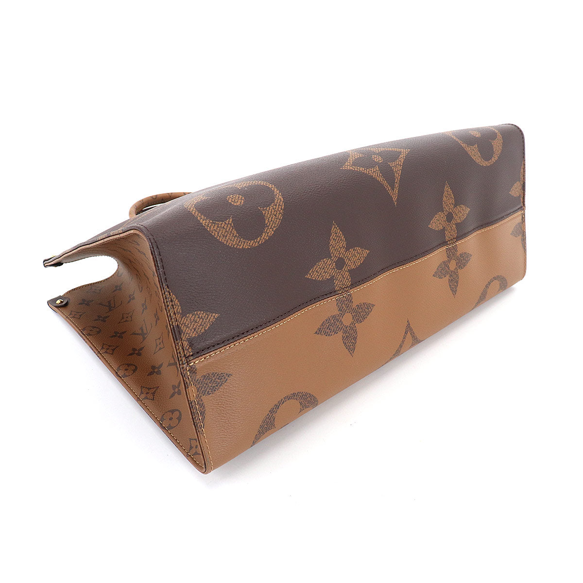 Louis Vuitton Giant Monogram Onthego GM 2way Tote Shoulder Bag Brown