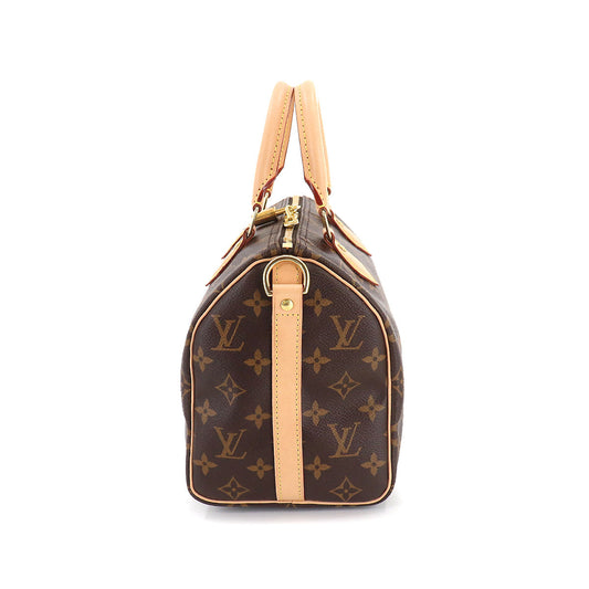 Louis Vuitton Monogram Speedy Bandouliere 25 2way Shoulder Bag Brown