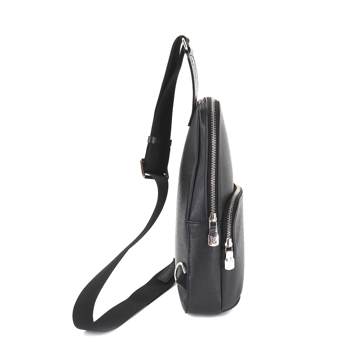 Louis Vuitton Taiga Avenue Sling Body Bag Leather Black