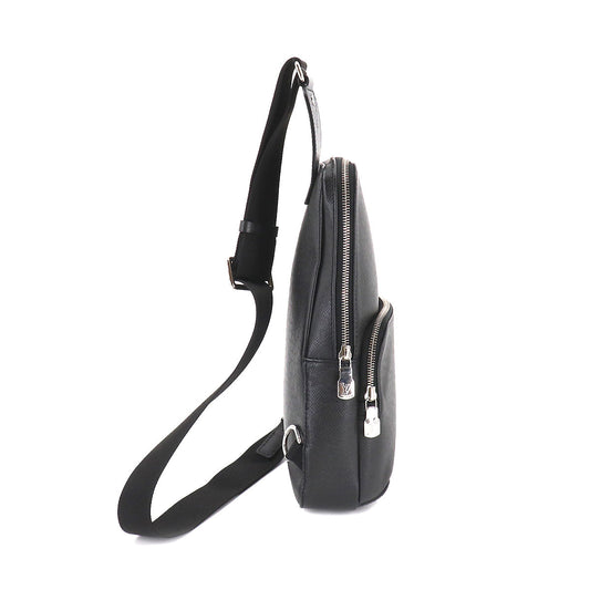 Louis Vuitton Taiga Avenue Sling Body Bag Leather Black