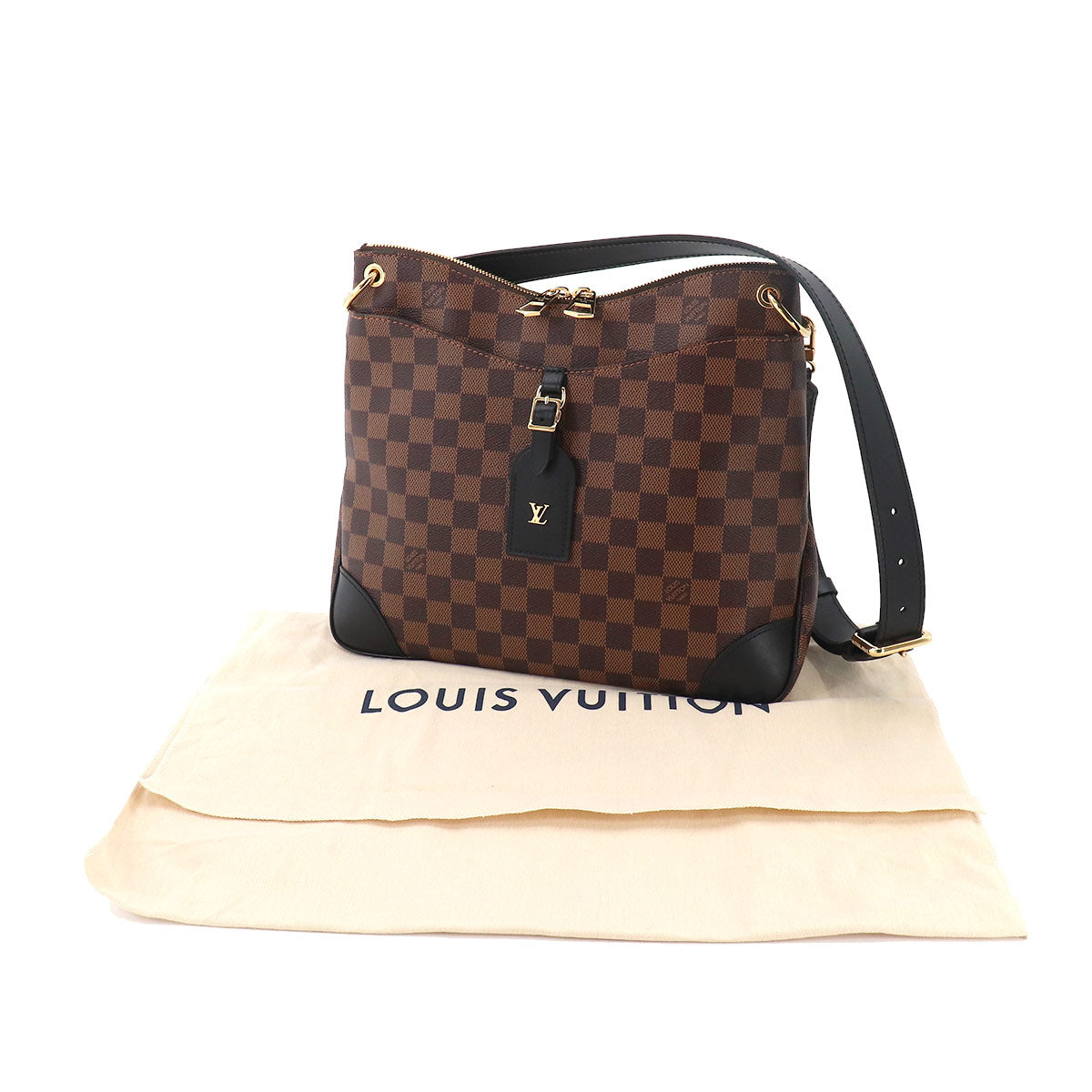Louis Vuitton Damier Odeon NM MM Shoulder Bag Noir Crossbody