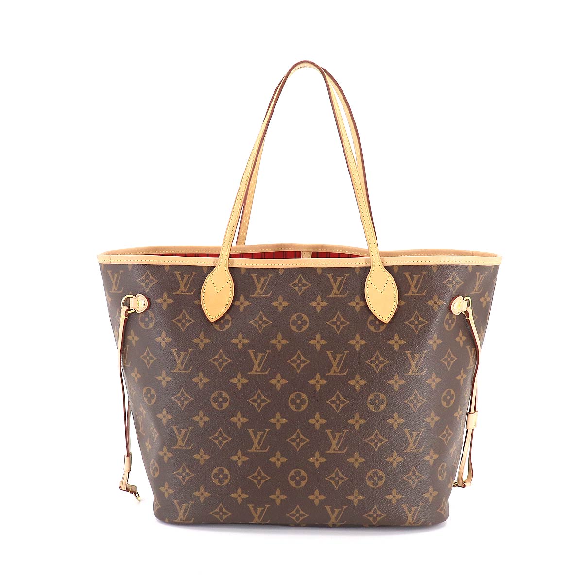 Louis Vuitton Monogram Neverfull MM Tote Bag Brown