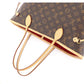 Louis Vuitton Monogram Neverfull MM Tote Bag Brown