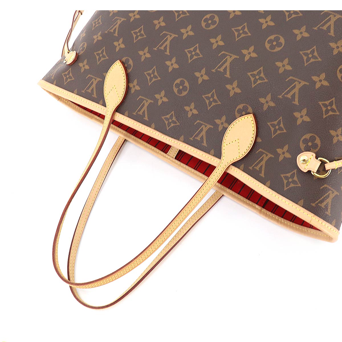 Louis Vuitton Monogram Neverfull MM Tote Bag Brown