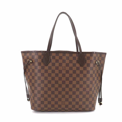 Louis Vuitton Damier Neverfull MM Tote Bag Ebene Brown