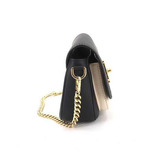Louis Vuitton Lockme Tender Chain Shoulder Bag Leather Noir