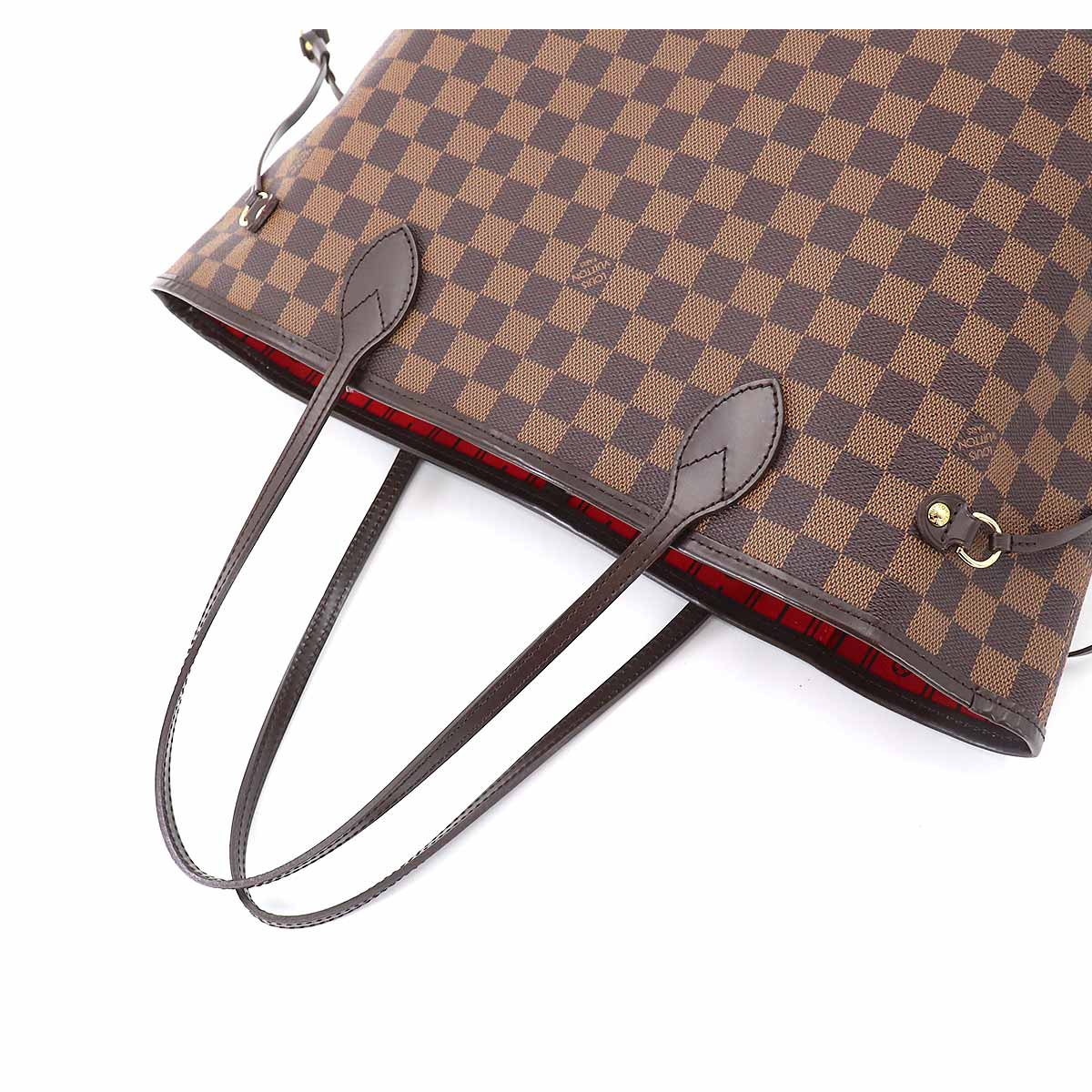 Louis Vuitton Damier Neverfull MM Tote Bag Ebene Brown