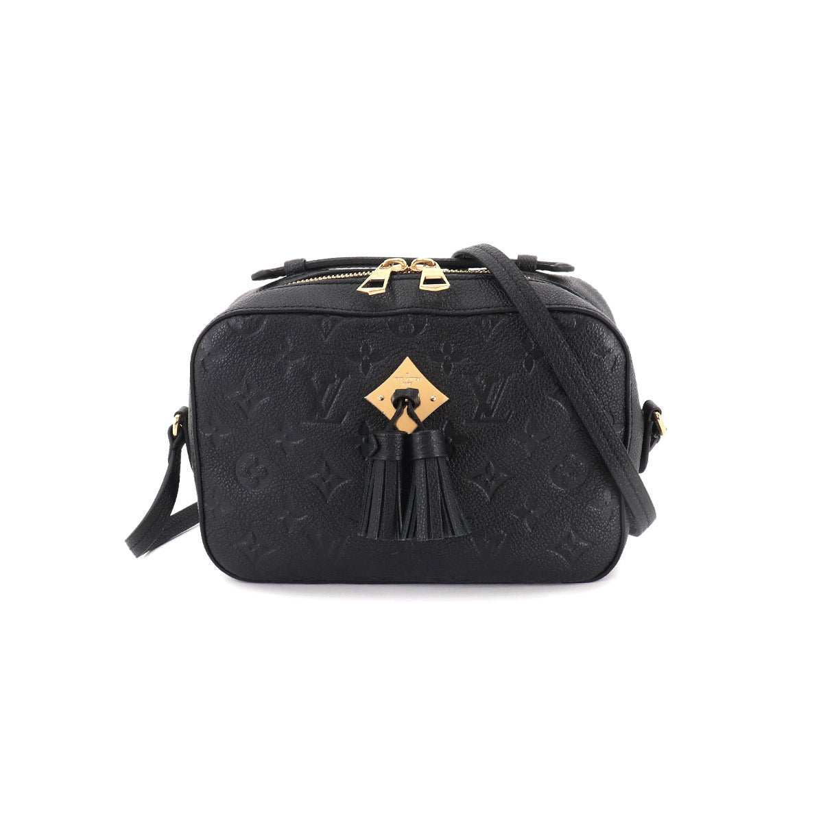 Louis Vuitton Monogram Emplant Saintonge 2way Shoulder Bag Leather Noir Black
