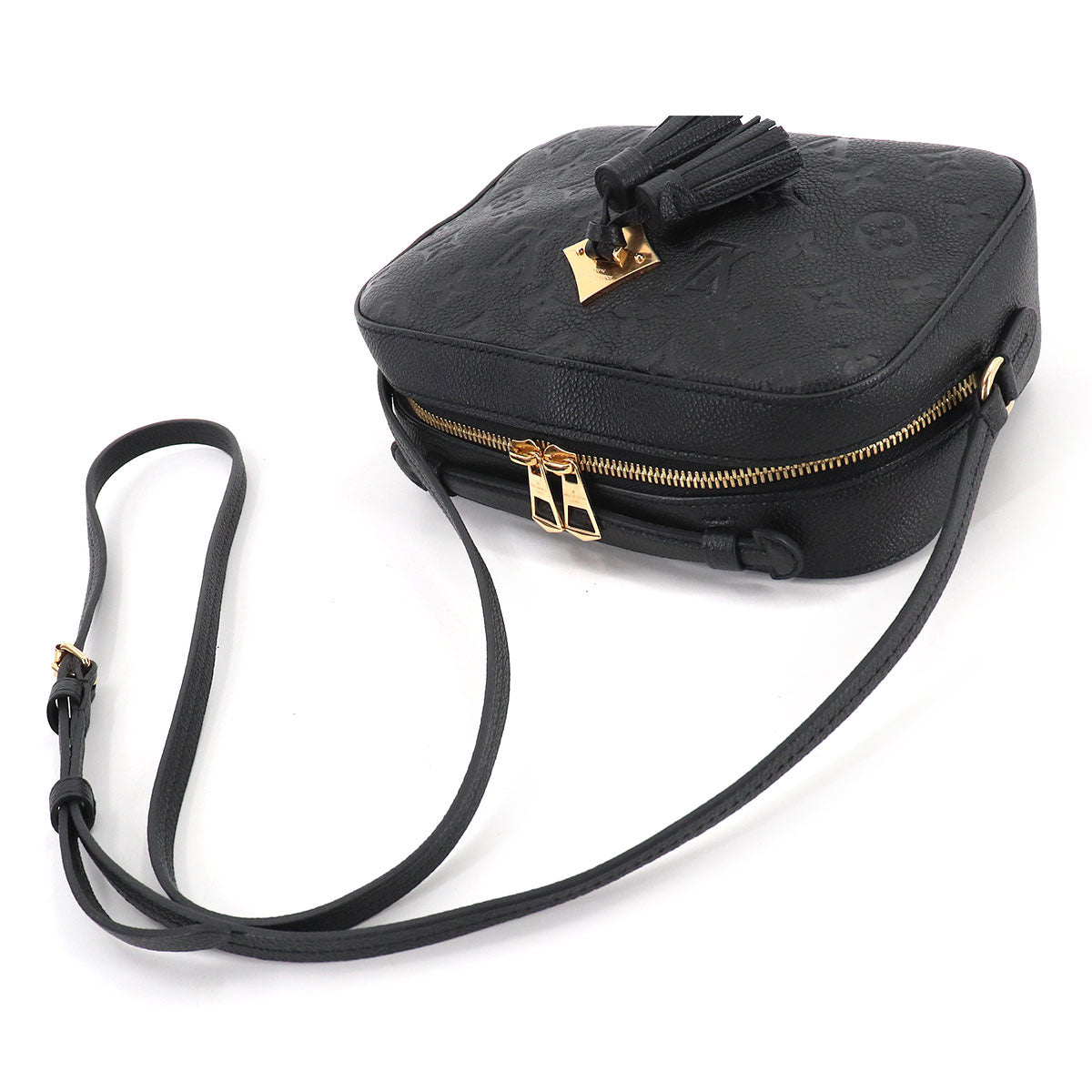 Louis Vuitton Monogram Emplant Saintonge 2way Shoulder Bag Leather Noir Black
