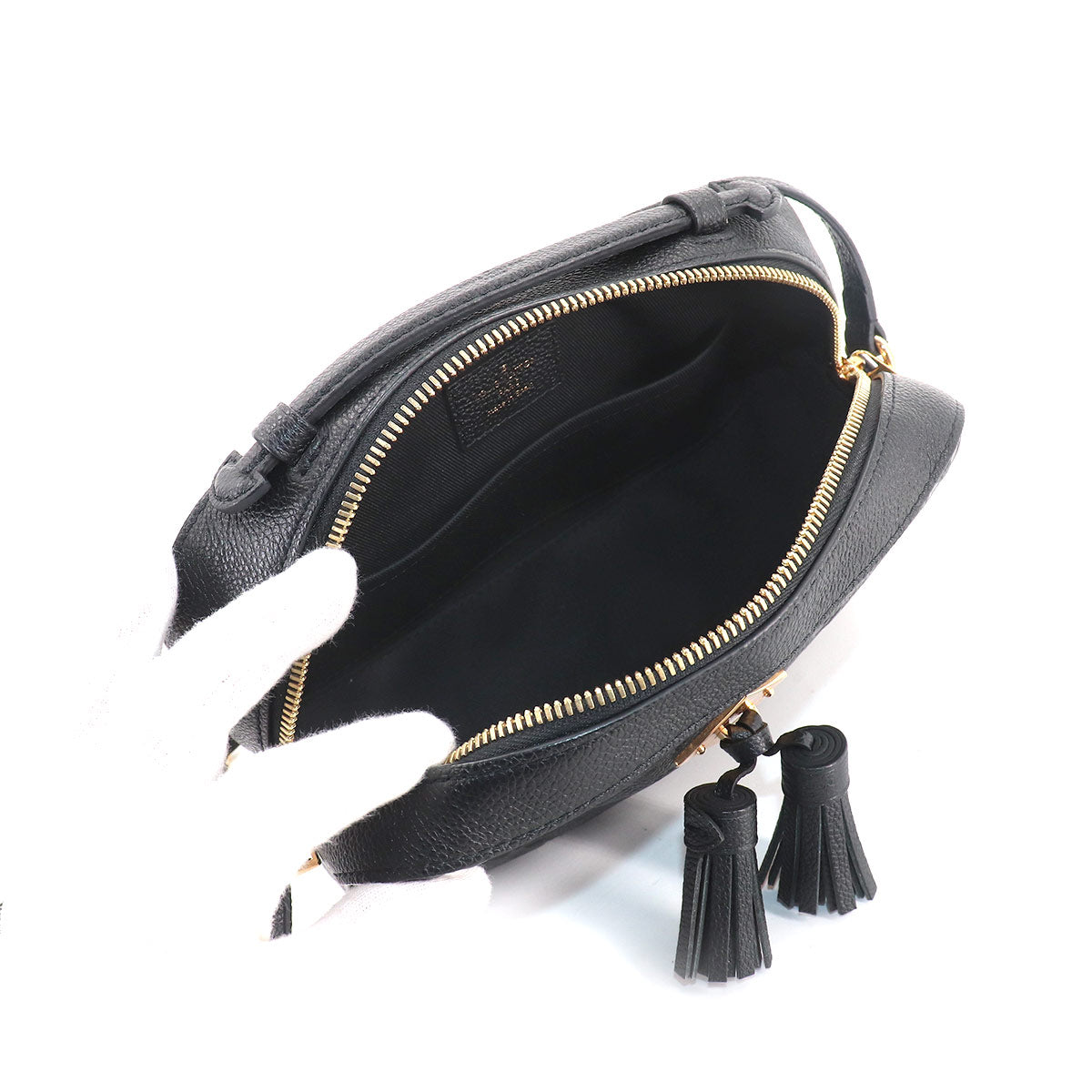 Louis Vuitton Monogram Emplant Saintonge 2way Shoulder Bag Leather Noir Black