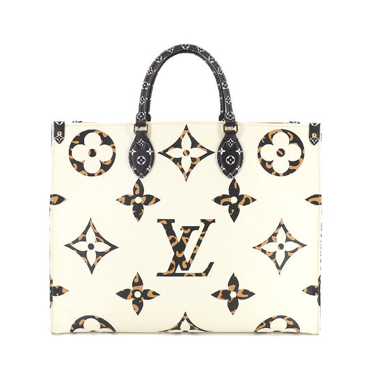 Louis Vuitton Monogram Jungle Onthego GM 2way Tote Bag