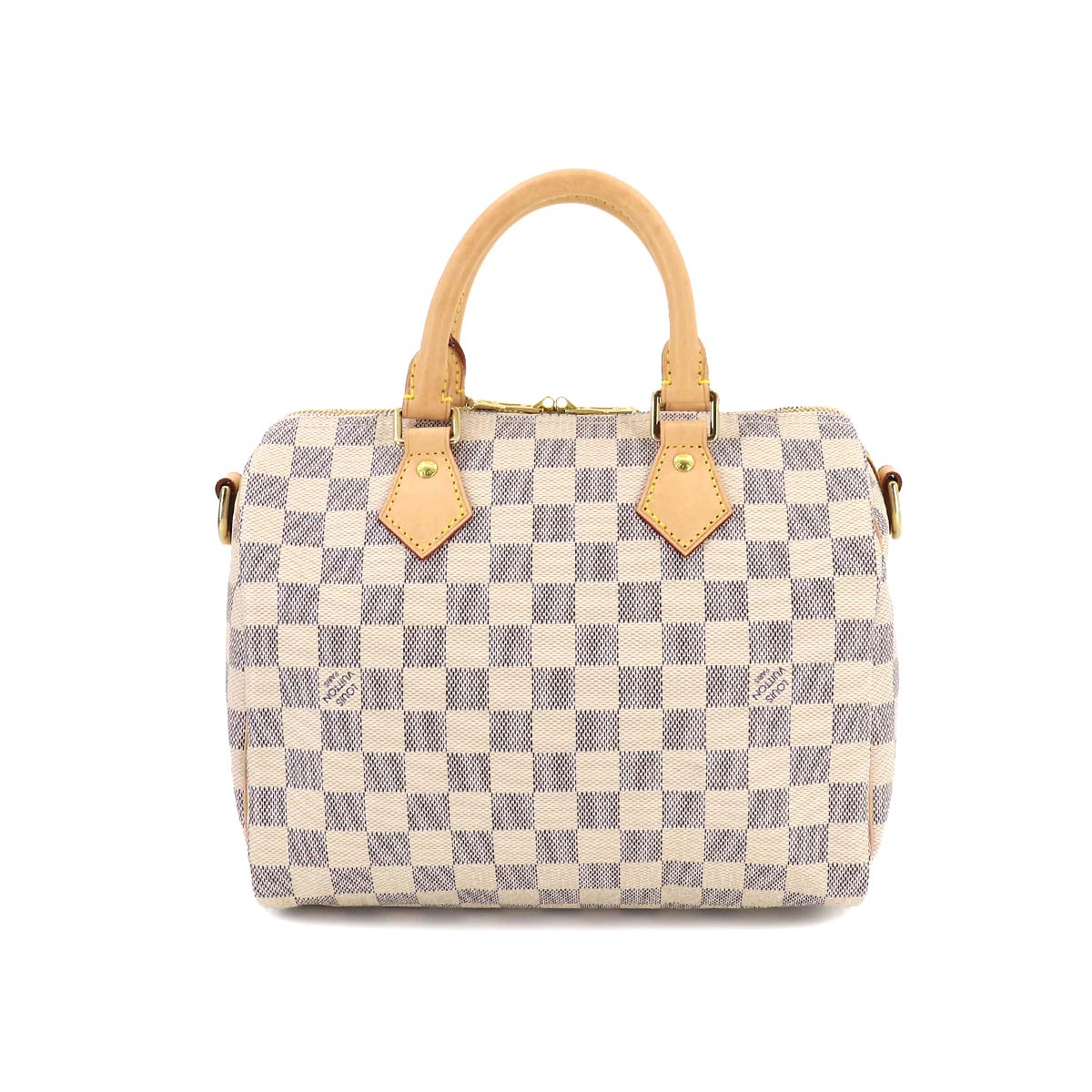 Louis Vuitton Damier Azur Speedy Bandouliere 25 Hand Bag White