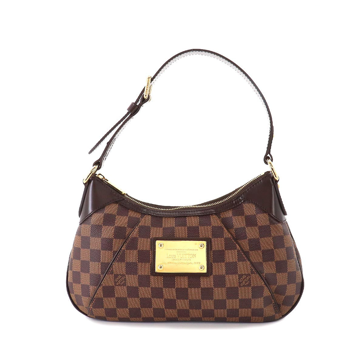 Louis Vuitton Damier Thames PM Shoulder Bag Ebene Brown