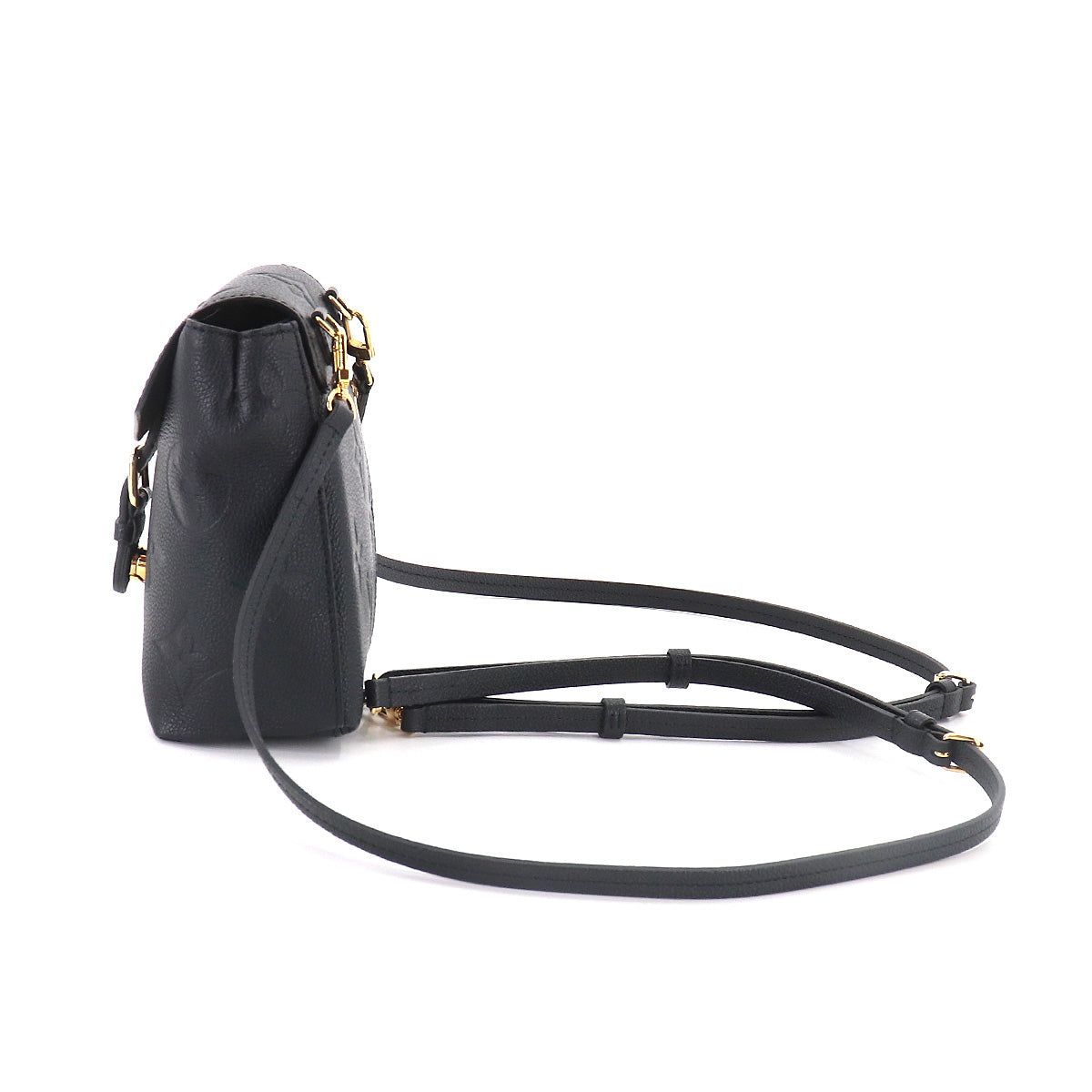 Louis Vuitton Monogram Implant Tiny Backpack Leather Noir