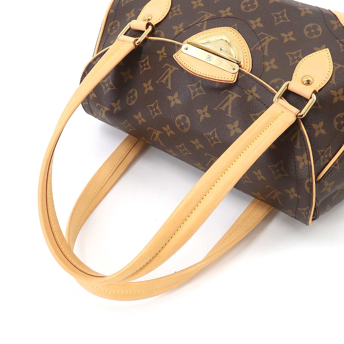 Louis Vuitton Monogram Beverly GM Shoulder Bag Brown Gold Hardware