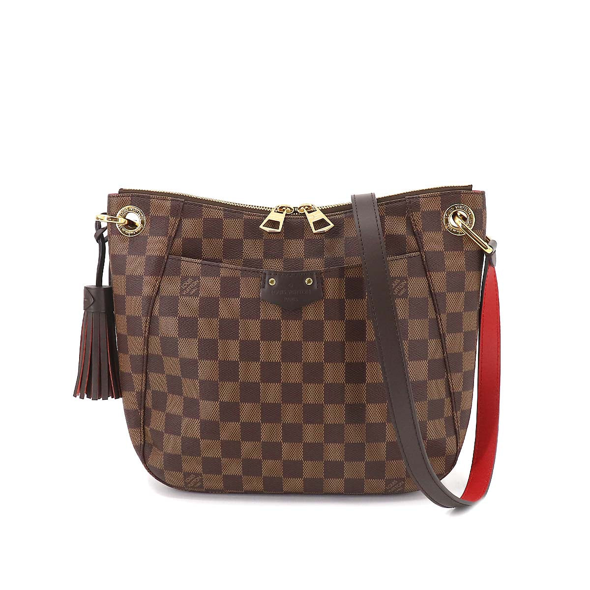 Louis Vuitton Damier South Bank Shoulder Bag Ebene Brown