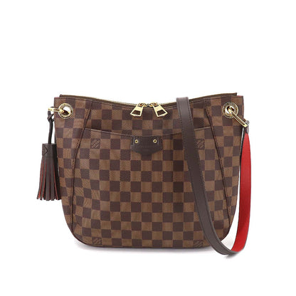 Louis Vuitton Damier South Bank Shoulder Bag Ebene Brown