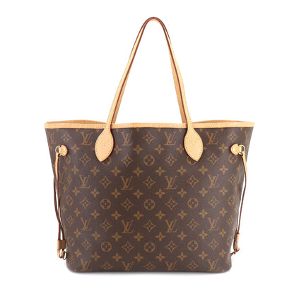 Louis Vuitton Monogram Neverfull MM Tote Bag Brown Beige