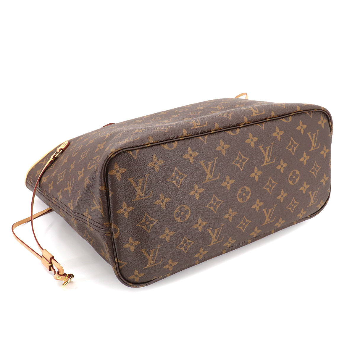 Louis Vuitton Monogram Neverfull MM Tote Bag Brown Beige