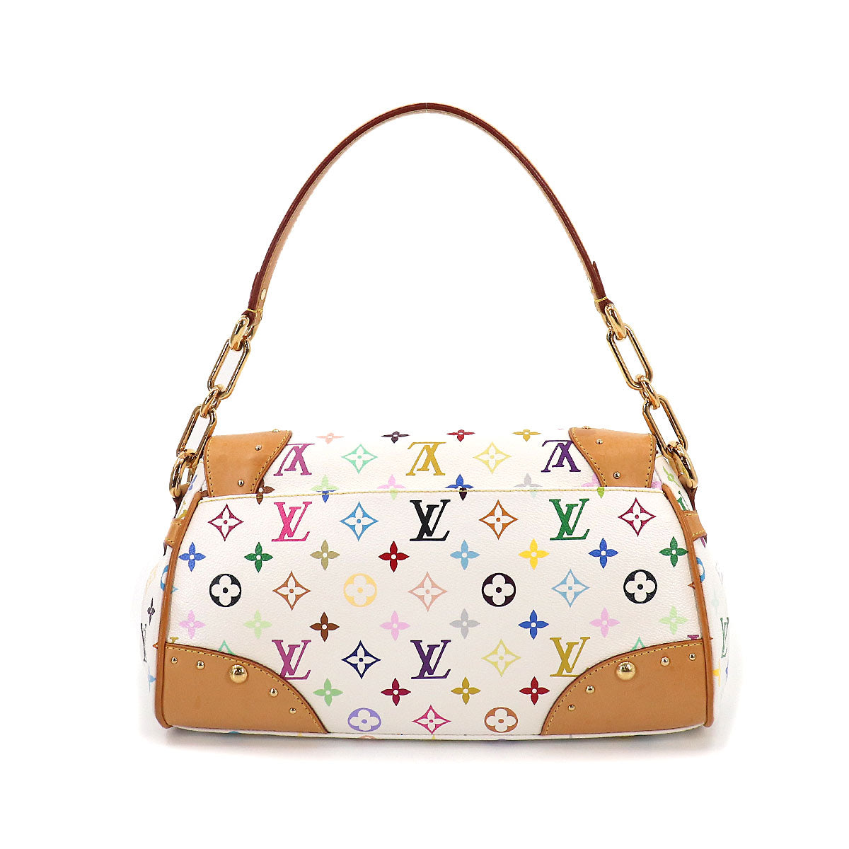 Louis Vuitton Monogram Multicolor Beverly MM Shoulder Bag White