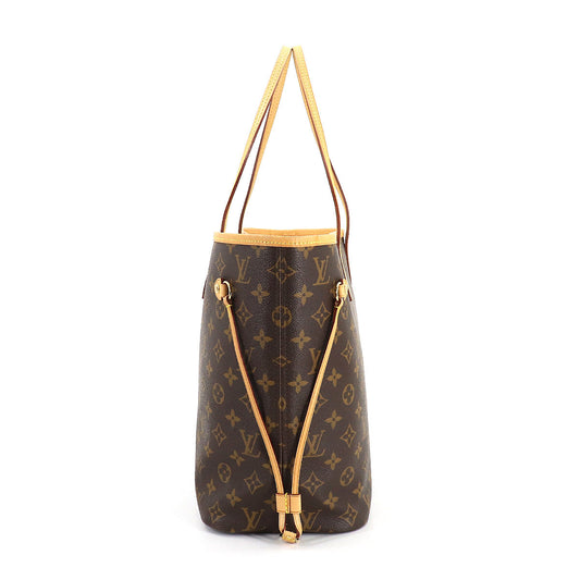 Louis Vuitton Monogram Neverfull MM Tote Bag Brown
