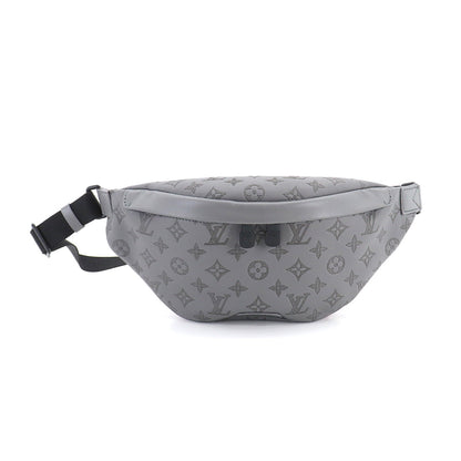 Louis Vuitton Monogram Shadow Discovery Bum Bag Leather Gray