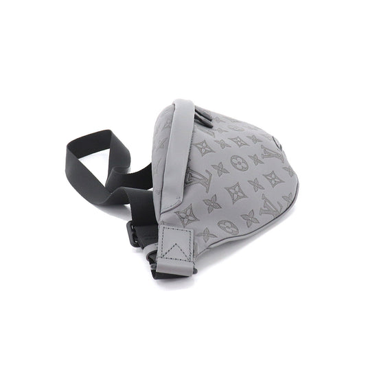 Louis Vuitton Monogram Shadow Discovery Bum Bag Leather Gray