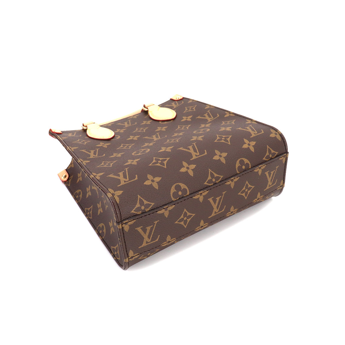 Louis Vuitton Monogram Sac Plat BB 2way Hand Shoulder Bag Brown