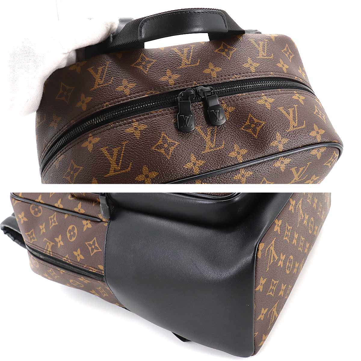 Louis Vuitton Monogram Macassar Dean Backpack Rucksack Brown Noir