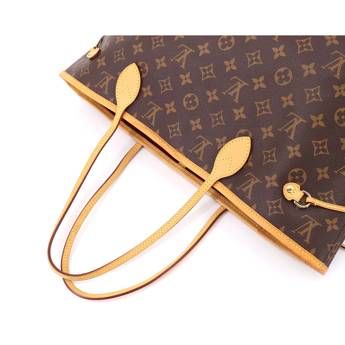 Louis Vuitton Monogram Neverfull MM Tote Bag Brown